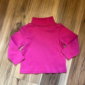 Classic Gymboree Pink Turtleneck Long Sleeve Tee Girls Size 4 100% Cotton Basic